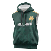 Custom Ireland World Cup Retro 2024 Sleeveless Zip Hoodie - Wonder Print Shop