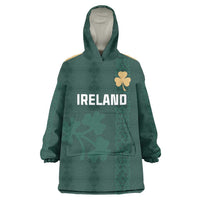 Custom Ireland World Cup Retro 2024 Wearable Blanket Hoodie - Wonder Print Shop