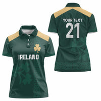 Custom Ireland World Cup Retro 2024 Women Polo Shirt - Wonder Print Shop