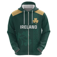 Custom Ireland World Cup Retro 2024 Zip Hoodie - Wonder Print Shop