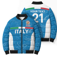 Custom Italy Cricket Spirit 2026 Bomber Puffer Jacket World T20 Edition - Wonder Print Shop