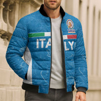 Custom Italy Cricket Spirit 2026 Bomber Puffer Jacket World T20 Edition - Wonder Print Shop