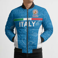 Custom Italy Cricket Spirit 2026 Bomber Puffer Jacket World T20 Edition - Wonder Print Shop