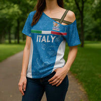 Custom Italy Cricket Spirit 2026 Cross Shoulder Shirt World T20 Edition - Wonder Print Shop