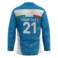 Custom Italy Cricket Spirit 2026 Hockey Jersey World T20 Edition - Wonder Print Shop
