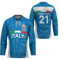 Custom Italy Cricket Spirit 2026 Hockey Jersey World T20 Edition - Wonder Print Shop
