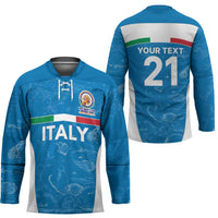 Custom Italy Cricket Spirit 2026 Hockey Jersey World T20 Edition - Wonder Print Shop