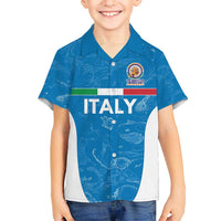 Custom Italy Cricket Spirit 2026 Kid Hawaiian Shirt World T20 Edition - Wonder Print Shop