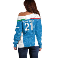 Custom Italy Cricket Spirit 2026 Off Shoulder Sweater World T20 Edition - Wonder Print Shop