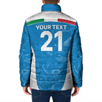 Custom Italy Cricket Spirit 2026 Padded Jacket World T20 Edition - Wonder Print Shop