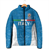 Custom Italy Cricket Spirit 2026 Padded Jacket World T20 Edition - Wonder Print Shop