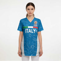 Custom Italy Cricket Spirit 2026 Scrub Top World T20 Edition - Wonder Print Shop