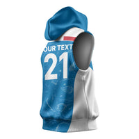Custom Italy Cricket Spirit 2026 Sleeveless Hoodie World T20 Edition - Wonder Print Shop