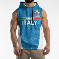 Custom Italy Cricket Spirit 2026 Sleeveless Hoodie World T20 Edition - Wonder Print Shop