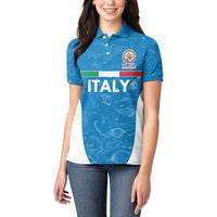 Custom Italy Cricket Spirit 2026 Women Polo Shirt World T20 Edition - Wonder Print Shop