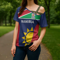 Custom Namibia Cricket Spirit 2026 Cross Shoulder Shirt World T20 Edition - Wonder Print Shop