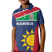 Custom Namibia Cricket Spirit 2026 Kid Polo Shirt World T20 Edition - Wonder Print Shop