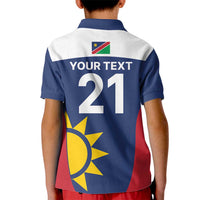 Custom Namibia Cricket Spirit 2026 Kid Polo Shirt World T20 Edition - Wonder Print Shop