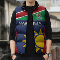 Custom Namibia Cricket Spirit 2026 Sleeveless Puffer Jacket World T20 Edition - Wonder Print Shop