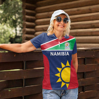 Custom Namibia Cricket Spirit 2026 Women Polo Shirt World T20 Edition - Wonder Print Shop