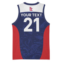 Custom Nepal Cricket Spirit 2026 Basketball Jersey World T20 Edition - Wonder Print Shop
