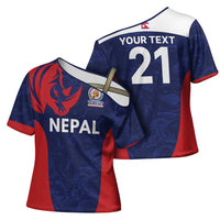 Custom Nepal Cricket Spirit 2026 Cross Shoulder Shirt World T20 Edition - Wonder Print Shop