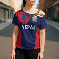 Custom Nepal Cricket Spirit 2026 Cross Shoulder Shirt World T20 Edition - Wonder Print Shop