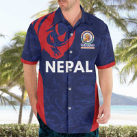 Custom Nepal Cricket Spirit 2026 Hawaiian Shirt World T20 Edition - Wonder Print Shop