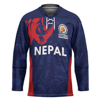 Custom Nepal Cricket Spirit 2026 Hockey Jersey World T20 Edition - Wonder Print Shop