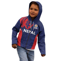 Custom Nepal Cricket Spirit 2026 Kid Hoodie World T20 Edition - Wonder Print Shop