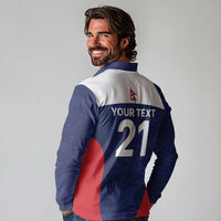 Custom Nepal Cricket Spirit 2026 Long Sleeve Polo Shirt World T20 Edition - Wonder Print Shop
