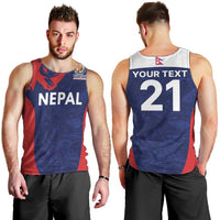 Custom Nepal Cricket Spirit 2026 Men Tank Top World T20 Edition - Wonder Print Shop