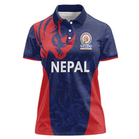 Custom Nepal Cricket Spirit 2026 Women Polo Shirt World T20 Edition - Wonder Print Shop