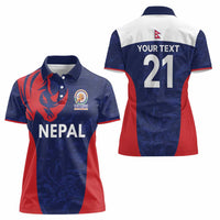 Custom Nepal Cricket Spirit 2026 Women Polo Shirt World T20 Edition - Wonder Print Shop