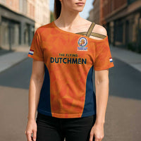 Custom Netherlands Cricket Spirit 2026 Cross Shoulder Shirt World T20 Edition - Wonder Print Shop