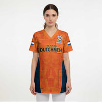 Custom Netherlands Cricket Spirit 2026 Scrub Top World T20 Edition - Wonder Print Shop