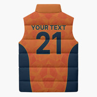 Custom Netherlands Cricket Spirit 2026 Sleeveless Puffer Jacket World T20 Edition - Wonder Print Shop