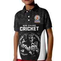 Custom New Zealand Cricket Spirit 2026 Kid Polo Shirt World T20 Edition - Wonder Print Shop