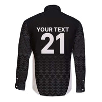 Custom New Zealand Cricket Spirit 2026 Long Sleeve Button Shirt World T20 Edition - Wonder Print Shop