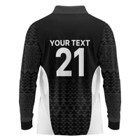 Custom New Zealand Cricket Spirit 2026 Long Sleeve Polo Shirt World T20 Edition - Wonder Print Shop
