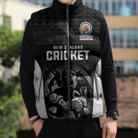 Custom New Zealand Cricket Spirit 2026 Sleeveless Puffer Jacket World T20 Edition - Wonder Print Shop