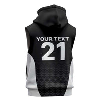 Custom New Zealand Cricket Spirit 2026 Sleeveless Zip Hoodie World T20 Edition - Wonder Print Shop