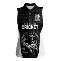 Custom New Zealand Cricket Spirit 2026 Women Sleeveless Polo Shirt World T20 Edition - Wonder Print Shop