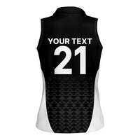 Custom New Zealand Cricket Spirit 2026 Women Sleeveless Polo Shirt World T20 Edition - Wonder Print Shop
