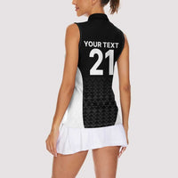 Custom New Zealand Cricket Spirit 2026 Women Sleeveless Polo Shirt World T20 Edition - Wonder Print Shop