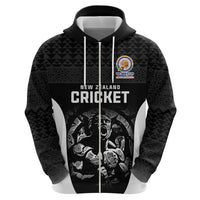 Custom New Zealand Cricket Spirit 2026 Zip Hoodie World T20 Edition - Wonder Print Shop