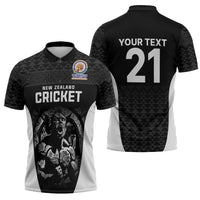 Custom New Zealand Cricket Spirit 2026 Zipper Polo Shirt World T20 Edition - Wonder Print Shop