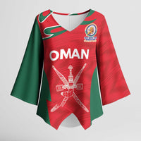 Custom Oman Cricket Spirit 2026 Kimono Sleeve Blouse World T20 Edition - Wonder Print Shop