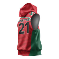 Custom Oman Cricket Spirit 2026 Sleeveless Hoodie World T20 Edition - Wonder Print Shop