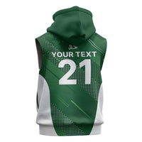 Custom Pakistan Cricket Spirit 2026 Sleeveless Zip Hoodie World T20 Edition - Wonder Print Shop
